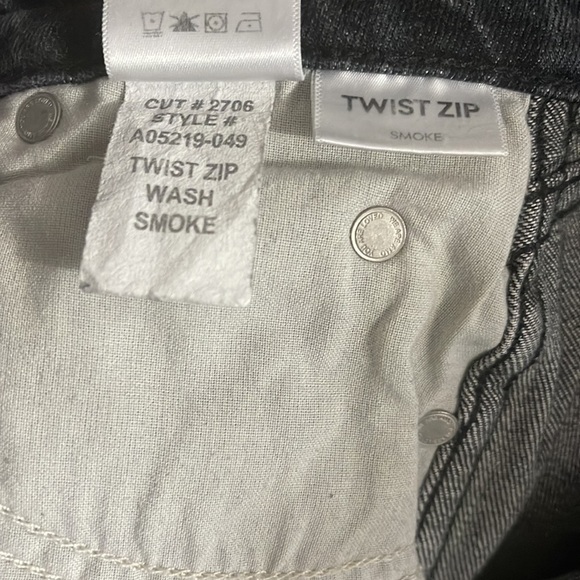 AMO Twist Zip Skinny Jeans In Smoke Wash Skinny - Picture 12 of 12